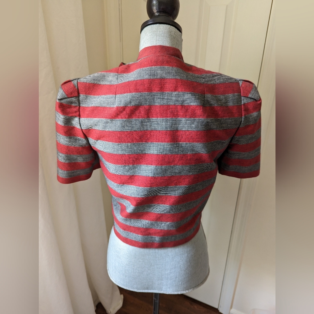 [Nipon Coature] Vintage Albert Nipon Cropped Blaz… - image 4